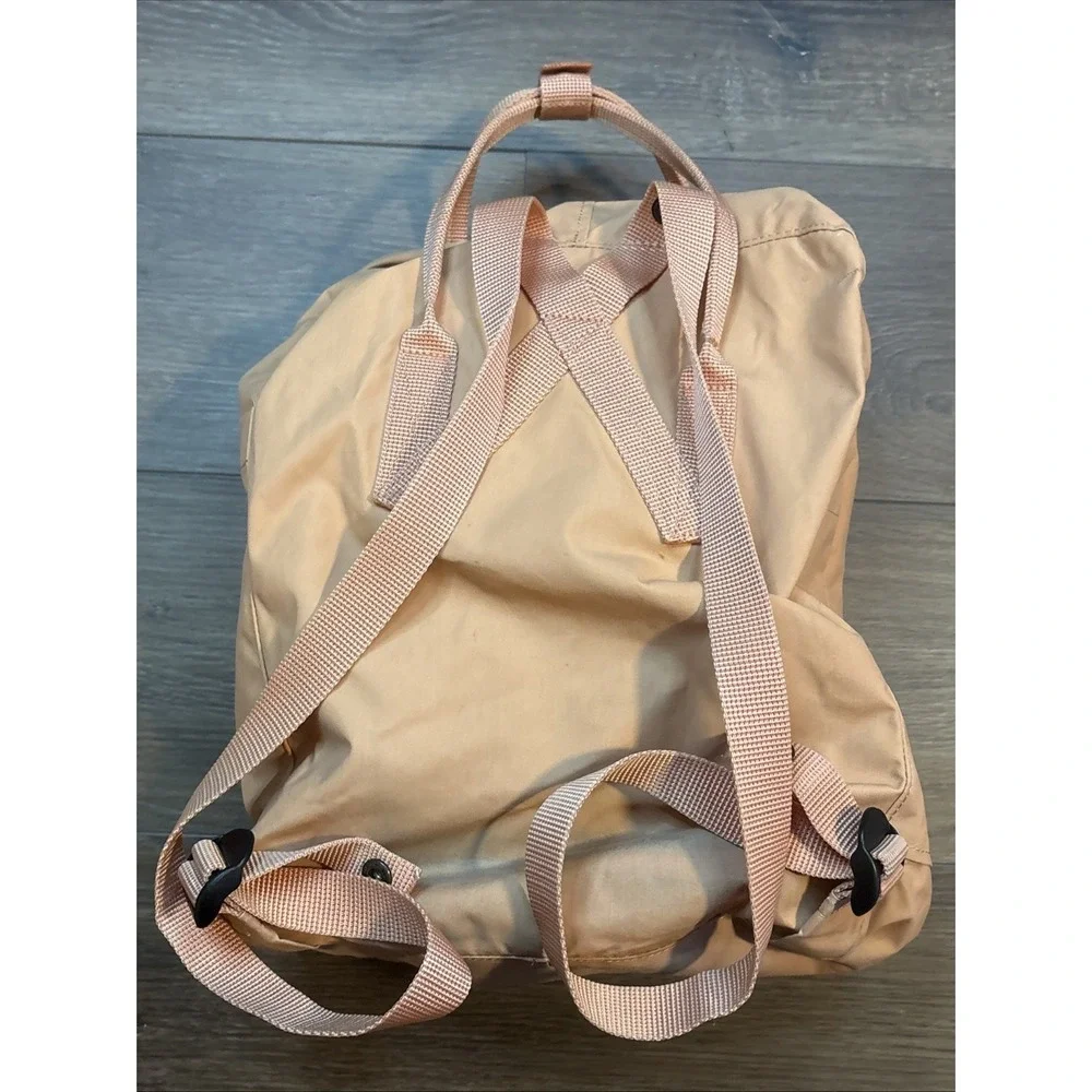 FJALLRAVEN Kanken Backpack Peach Sand Classic Bag  #23510  Pink